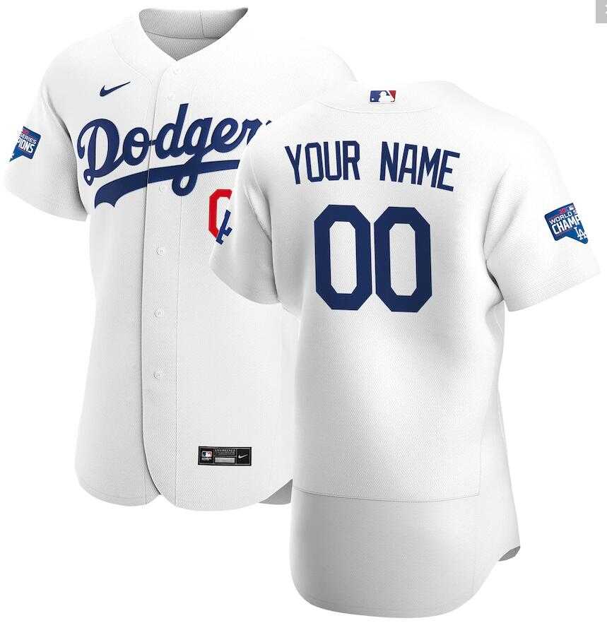 Customized Men & Women & Youth Dodgers White Nike 2020 World Series Champions Flexbase Jersey,We sell and wholesale Customized Men & Women & Youth Dodgers White Nike 2020 World Series Champions Flexbase Jersey on line form chian!